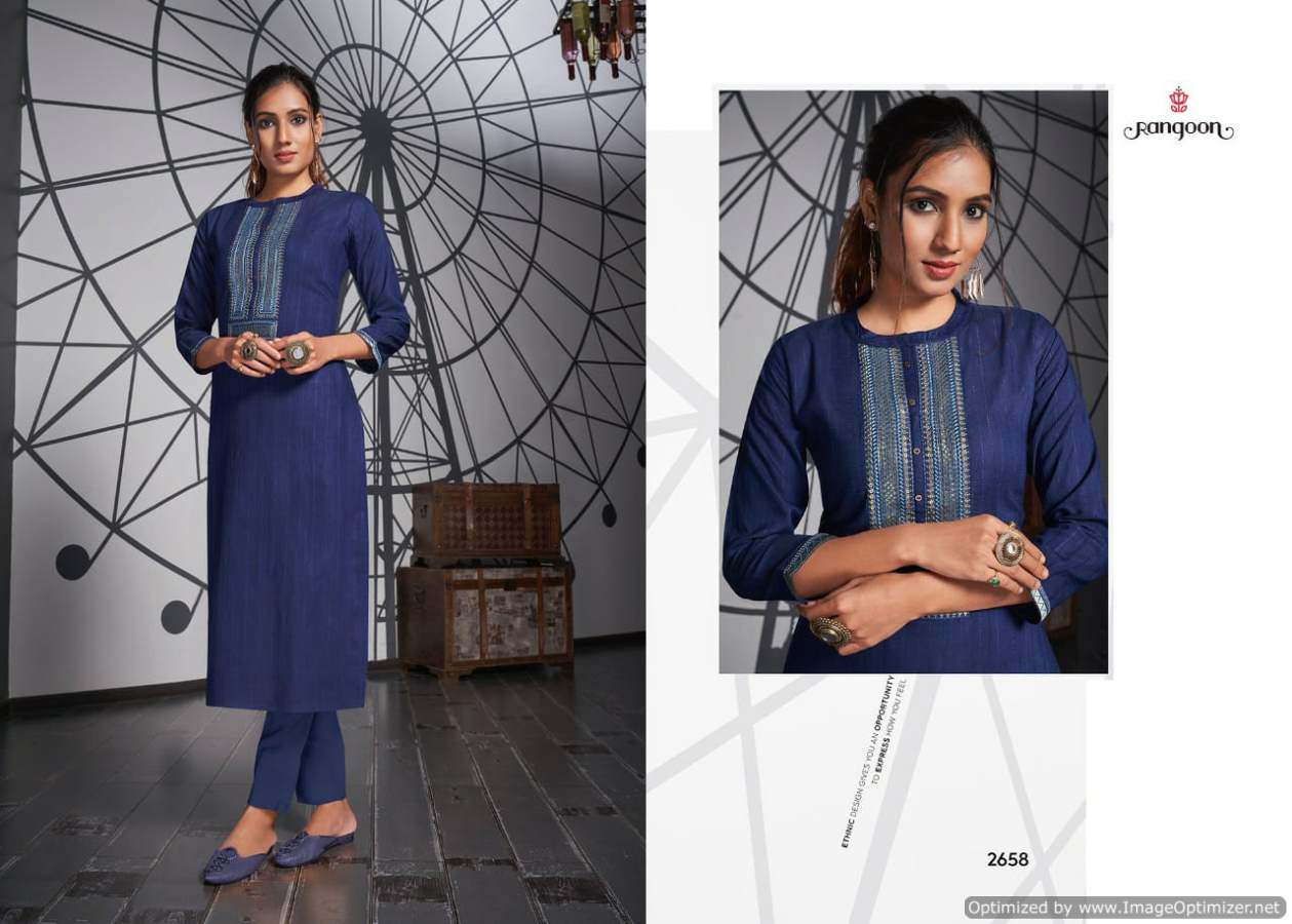 Rangoon Light Line 3 Fancy Designer Party Wear Long Kurti Collection